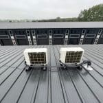 Airco plaatsing op dak van bedrijfsunit - Haarlem